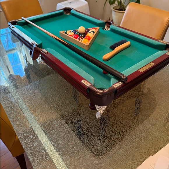 Billiard Tabletop Pool Table - Picture 2 of 9